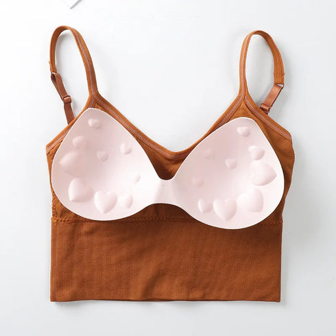 Seamless Vintage Crop Top for Women