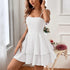 Elegant Double-Layer Suspender Dress for Evening Events