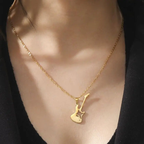 Lemegeton Stainless Steel Music Necklace Pendant for Women