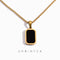 Classic Square Pendant Necklace in Gold