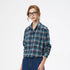Loose Women's Plaid Shirt - Long Sleeve Casual Blouse