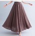 Fashion Clothes Women Clothing Skirts Vintage Y2k Elegant Bohemian Cotton Linen Long Skirt Casual Style