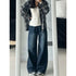 Womens Baggy High Waist Denim Jeans