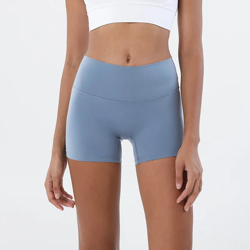 SOISOU High Waist Nylon Gym Shorts for Women