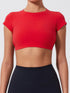 Ctenkevet Women's Yoga Crop Top with Back Detail