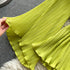 Purple Solid Casual Pullover V-Neck Loose Flare Sleeve Folds No Belt Women's Blouse Shirt Female Clothing Tops 2024 Fashion