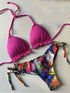 Floral Print Push Up Bikini Set for Women