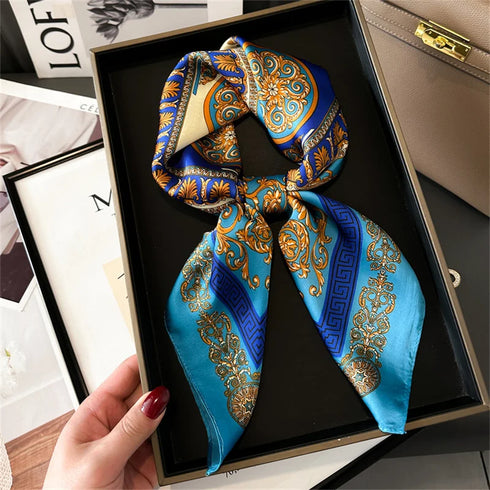 Printed Women's Scarf Pashmina Shawl - 70x70cm