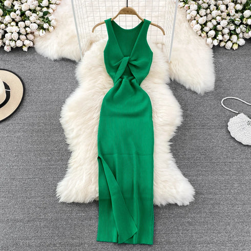 Elegant Wrap Split Maxi Dress for Women