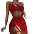 Women's Four-Piece Sexy Mesh Bikini Cover-Up Set