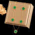 GANEMLY Gold Five-Leaf Clover Pendant Necklace
