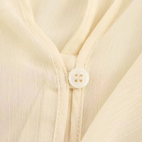 Women’s Casual Ruffled V-Neck Blouse