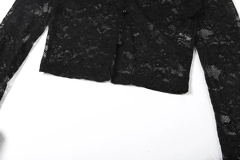 Black Jacquard 2 Piece Suit with Flare Pants