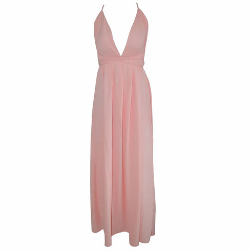 Elegant Puff-Sleeve V Corset Dress for Evening Events