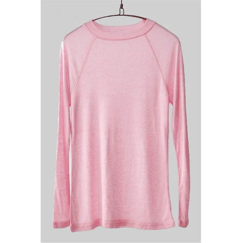 Casual Long Sleeve T-Shirt in Blue and Navy
