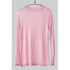 Casual Long Sleeve T-Shirt in Blue and Navy