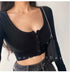 Tie Dye Long Sleeve T-Shirt in Black