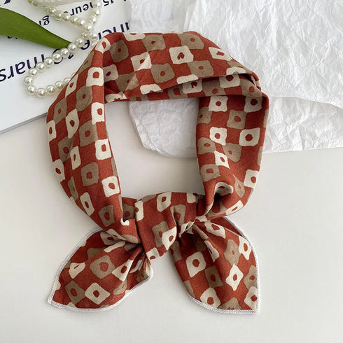 55cm Laies Cotton Linen Square Scarf for Women