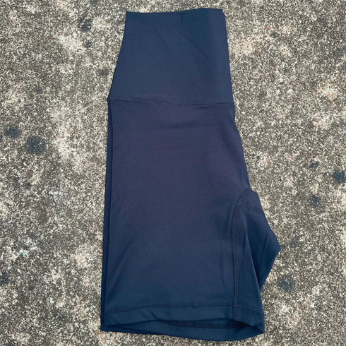 Solid Colour High Waist Yoga Shorts for Women