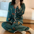 Women's Silk Satin Pyjama Set - Long Sleeve Sleepwear