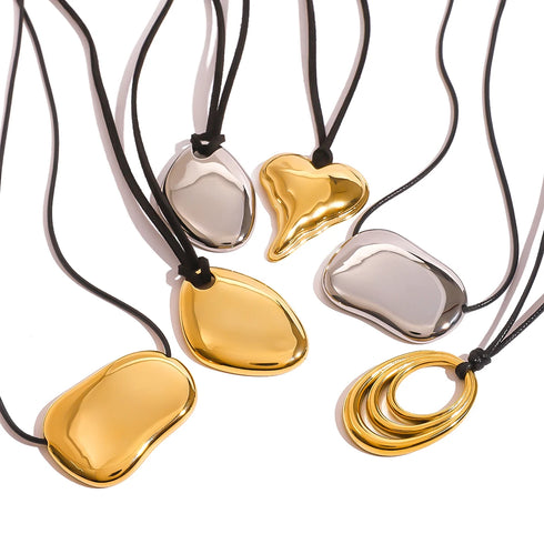 Youthway Minimalism Glossy Shine Stainless Steel Necklace