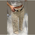 Floral Hollow Out High Waist Wide Leg Jeans