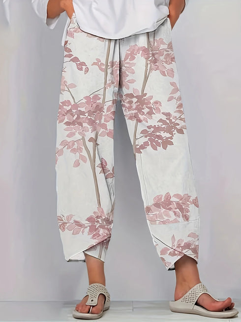 Women's Floral Oversized Summer Pants