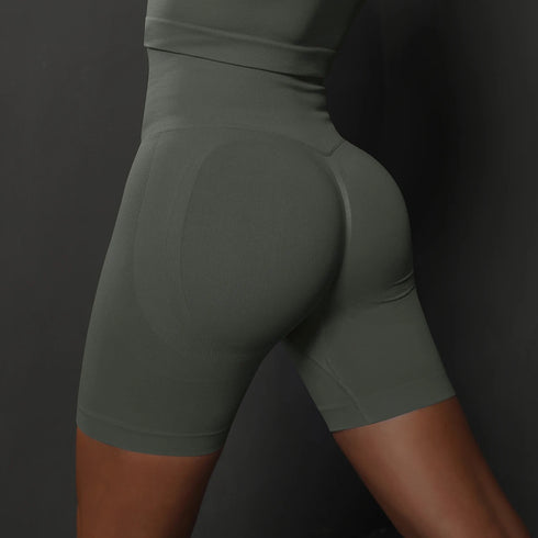 Seamless High Waist Yoga Shorts for Women