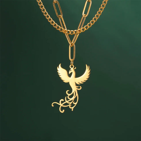 Phoenix Fire Bird Dangle Earrings for Women