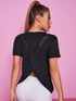 Women's Loose Fit Yoga Top with Mesh Back
