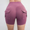 Peach Butt Fitness Cargo Shorts for Women
