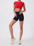 Ctenkevet Women's Yoga Crop Top with Back Detail