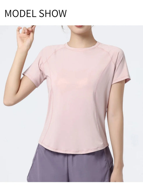 Women's Quick Dry Short Sleeve Workout Top