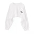 Women's Solid Colour O-neck Long Sleeve Hoodie Sweatshirt