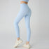 Naked Feeling Yoga Leggings High Waisted Hip Lifting Fitness Ankle Length Breathable Sports Pants for Running and Cycling