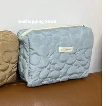 Quilted Cotton Travel Storage Bag - Retro Cherry Design