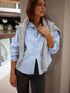 Spring/Summer 2026 New Arrivals Women's Casual Resort Solid-Colour Back-Button Shirt Fashion Streetwear Everyday Wear