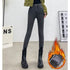 High Waist Thermal Jeans for Women - Warm Plush Denim