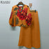 ZANZEA Autumn Floral Printed Blouse and Wide Leg Trousers Set