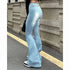 Vintage High Waist Flare Jeans for Women