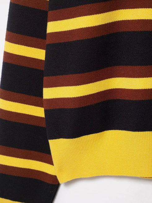 Casual Striped Knitted Pullover Sweater