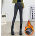 High Waist Thermal Denim Jeans for Women