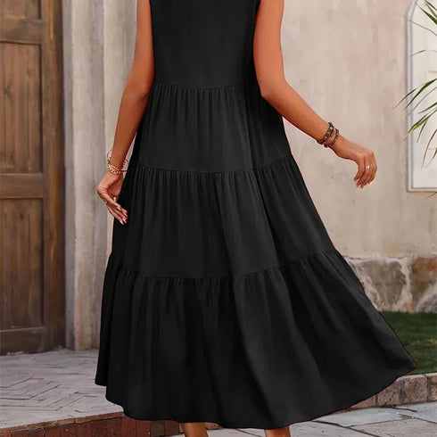 Elegant Yellow Summer Casual Dress for Women