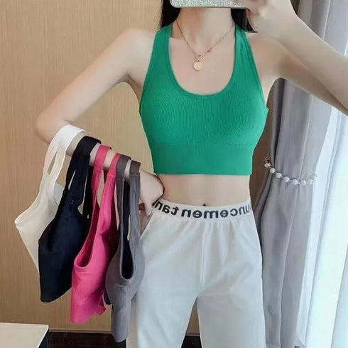 Stylish Backless Sleeveless Crop Top for Women