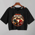 Sleeveless Cartoon Print V-Neck T-Shirt for Women