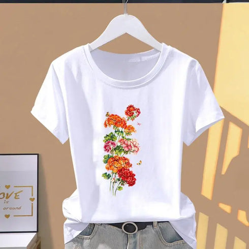 Leopard Print Oversized Women's T-Shirt