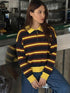 Casual Striped Knitted Pullover Sweater
