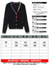 V-Neck Crochet Cardigan in Black
