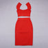 Summer Women’s Bodycon Skirt Suit in Black, Red, and Pink