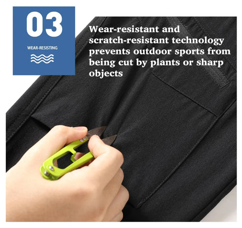 EUMERGX Women's Quick-Dry Cargo Hiking Pants